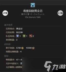 FF14毒雾洞窟黄金谷机制与攻略